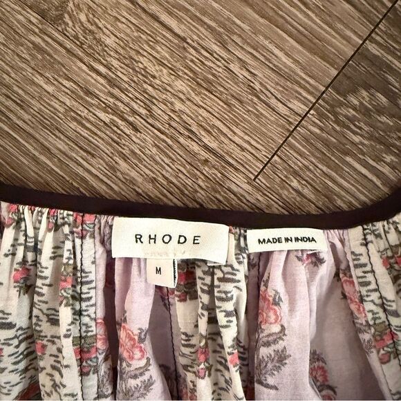 RHODE Pink and Cream Patterned Dress - Picture 6 of 11